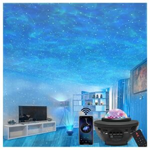 galaxy projector, 3 in 1 star projector galaxy light projector for bedroom with remote bluetooth speaker dynamic starlight projector galaxy night light projector for kid adult birthday christmas gift