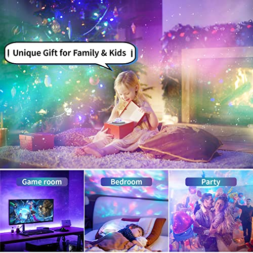 Galaxy Projector, 3 in 1 Star Projector Galaxy Light Projector for Bedroom with Remote Bluetooth Speaker Dynamic Starlight Projector Galaxy Night Light Projector for Kid Adult Birthday Christmas Gift