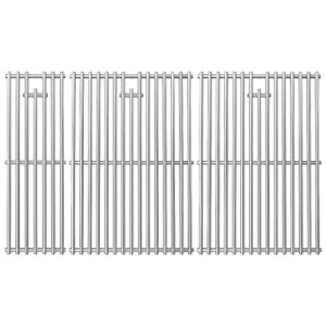 utheer cooking grates for nexgrill replacement parts 720-0882a evolution infrared plus 5-burner, stainless steel solid rod grill cooking grids for nexgrill gas grill parts with side burner, set of 3