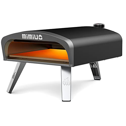 Mimiuo Outdoor Gas Pizza Oven - Portable Propane Pizza Ovens for Outside - Professional Pizza Stove with Oven Cover, Pizza Stone and Pizza Peel - (Classic G-Oven Series)