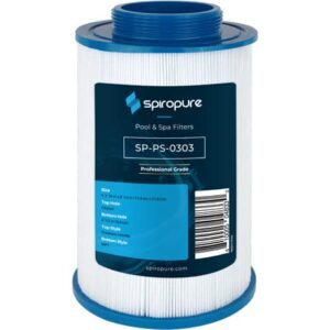 spiropure replacement for unicel 5ch-203 pleatco plas35 filbur fc-0303 hot tub spa pool filter replacement cartridge