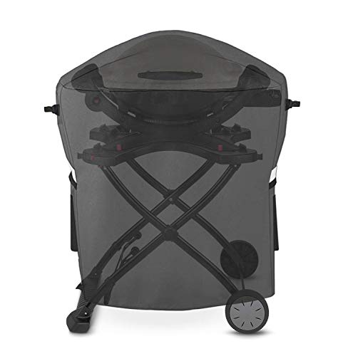 Uniflasy 7113 Grill Cover for Weber Q100 Q1000 Q1200 Q200 Q2000 Q2200 Series, Fit Weber 50060001 51060001 54060001 Liquid Propane Grill, Compatiable with Weber 7113, Waterproof, Fade Resistant