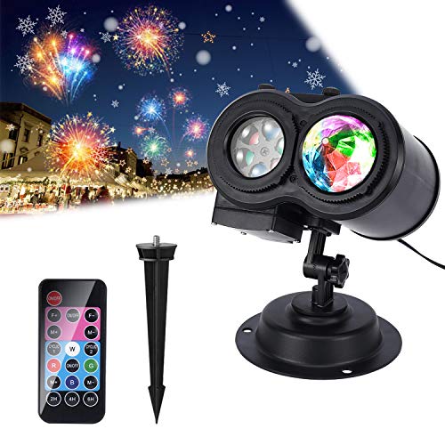 2023 New Year LED Projector Lights Outdoor,LUXONIC Waterproof Holiday Lights Projector with Remote Control ,for Christmas,New Year Decorations