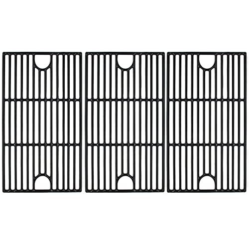 Hongso Cast Iron Cooking Grid Replacement for Kenmore 148.16156210, 148.1637110, Master Forge 3218LT, 3218LTM/LTN, E3518-LP, L3218, Perfect Flame SLG2007D, 17 5/8" Grill Grate, Set of 3, PCZ273