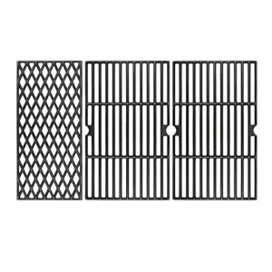 hisencn grates replacement parts for dynaglo dgh450crp dgb494spb dgh474crp, for kenmore 146.16132110 146.23678310, backyard by13-101-001-12, uniflame gbc1030, gbc1134w grill cast iron cooking grids