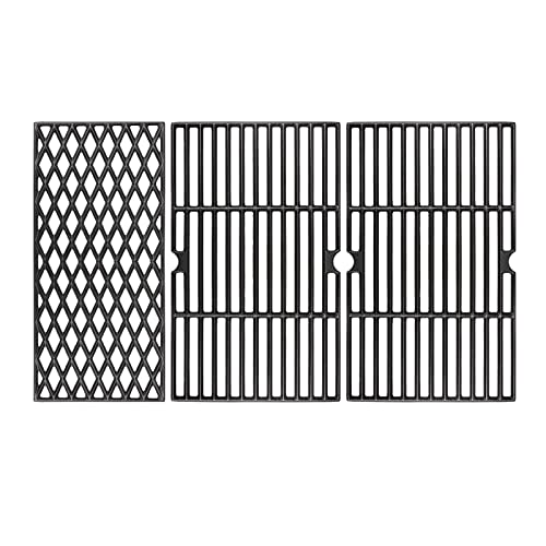 Hisencn Grates Replacement Parts for Dynaglo DGH450CRP DGB494SPB DGH474CRP, for Kenmore 146.16132110 146.23678310, Backyard BY13-101-001-12, Uniflame GBC1030, GBC1134W Grill Cast Iron Cooking Grids