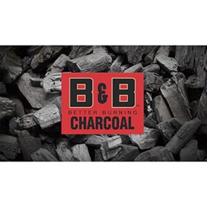 b&b charcoal hardwood lump 40 lb bag