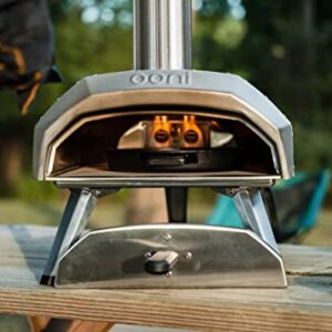 Ooni Karu 12 Multi-Fuel Outdoor Pizza Oven + Ooni 12" Perforated Pizza Peel + Ooni Karu 12 Carry Cover + Propane Gas Burner Bundle - Ideal for Any Outdoor Kitchen