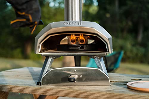 Ooni Karu 12 Multi-Fuel Outdoor Pizza Oven + Ooni 12" Perforated Pizza Peel + Ooni Karu 12 Carry Cover + Propane Gas Burner Bundle - Ideal for Any Outdoor Kitchen