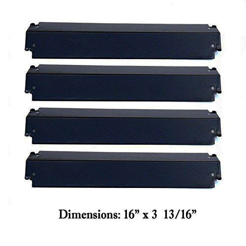 Replacement Parts Stainless Steel Burners,Heat Plates Tent Shield,Crossover Tubes Repair Kits for Charbroil 4 Burner 463268006, 463268007, 463248108, 463260707 Gas Grill Model