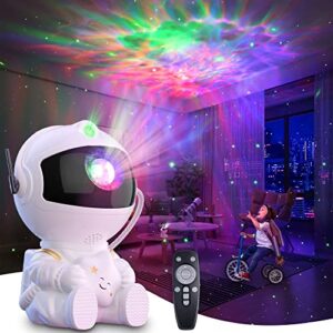 Star Projector Galaxy Light, Astronaut Night Light for Kids, Nebula Sky Starry Projector Light, Bedroom Decor Ceiling LED Lamp with Remote for Kids Adults Room/Birthday/Party/Decoration