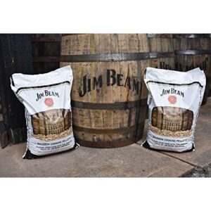 Ol' Hick Cooking Pellets 20 Pounds Barbecue Genuine Jim Beam Bourbon Barrel Grilling Smoker Cooking Pellets Bag for Grilling and Smoking (2 Pack)