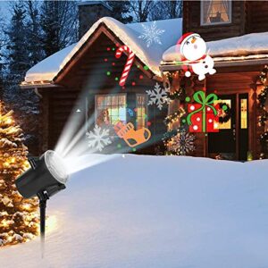 Halloween Christmas Projector Lights, Led Holiday Projector Light with 16pc Slides Patterns IP65 Waterproof Outdoor Indoor for Xmas Birthday Party