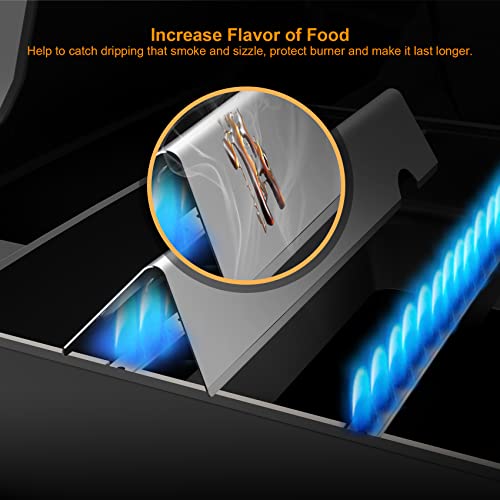 Onlyfire Stainless Steel Flavorizer Bars for Weber Genesis II 300 Series Gas Grill (Front-mounted Control Panel)