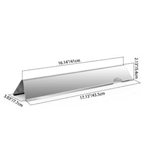 Onlyfire Stainless Steel Flavorizer Bars for Weber Genesis II 300 Series Gas Grill (Front-mounted Control Panel)