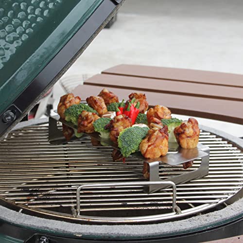 KAMaster Jalapeno Grill Rack Barbecue Stainless Chili Pepper Roasting Rack for Cooking Chili or Chicken Legs & Wings Roasting on BBQ Smoker or Oven Better for Small Jalapeno