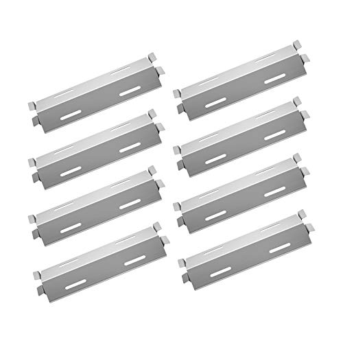 Damile Stainless Steel Grill Heat Plates Heat Shield Burner Cover Flame Tamer, BBQ Gas Grill Replacement Parts for Members Mark GR2039201-MM-00, Bakers and Chefs ST1017-012939, Outdoor Gourmet CG3023E