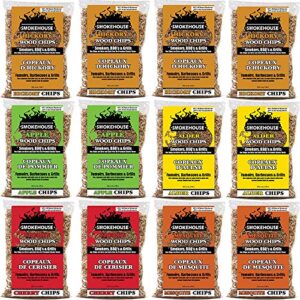 smokehouse products assorted flavor chips, 12-pack, multi color, one size (9791-000-0000)