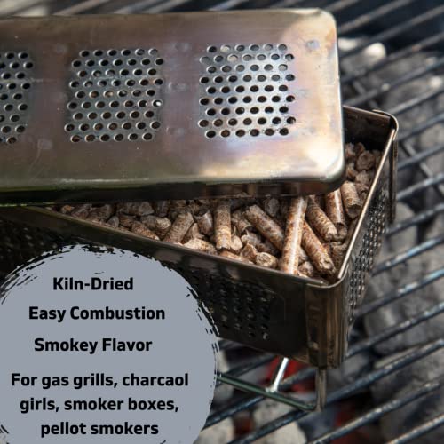 Camerons Smoking Wood Pellets (Mesquite, 1 Pint)- Kiln Dried BBQ Pellets- 100% All Natural Barbecue Smoker Chips- for Pellot Smokers and Pellet Grills - Easy Combustion, Infuse Smokey Flavor