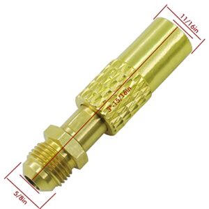 MENSI 3/8" Male Flare Converter Adapter for Coleman Roadtrip LXE Grill to Hook Up RV Propane Extension Hose