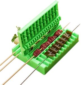 365home multifunction barbecue meat skewer machine bbq meat string device quick portable meat skewer box easy skewer tools kebab maker bbq gadget