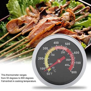 10-425? BBQ Stainless Steel Thermometer Bimetal Oven Thermometer 50~800? Temperature Gauge for Barbecue Cooking