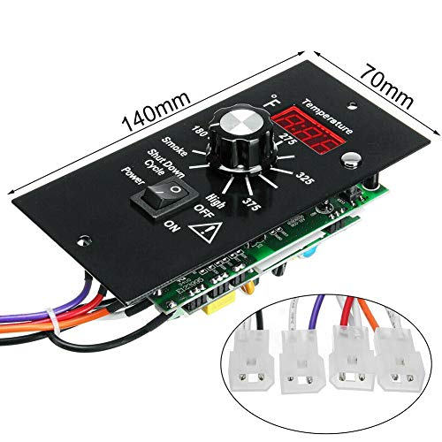 S28esong Digital Thermostat Controller Board,Kitchen Digital Thermostat Pellet Grill Control Board for All Traeger