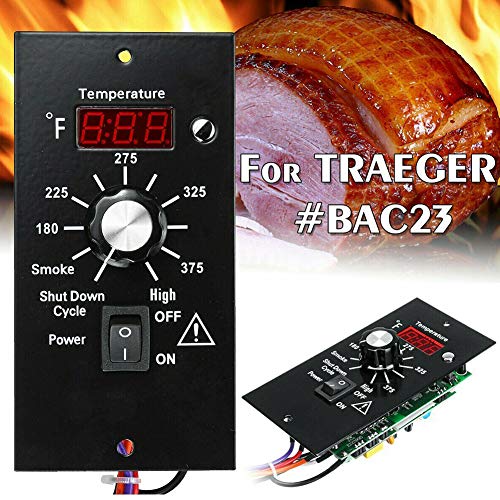 S28esong Digital Thermostat Controller Board,Kitchen Digital Thermostat Pellet Grill Control Board for All Traeger