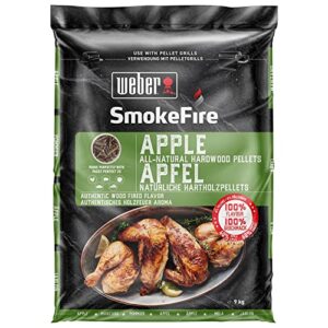 weber smokefire apple hardwood pellets 20 lb.