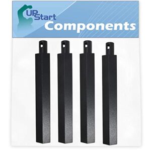upstart components 4-pack bbq gas grill tube burner replacement parts for jenn air 730-0165 – compatible barbeque 16″ cast iron pipe burners