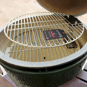 SMOKEWARE Stacker & Grill Grate Combo (Top Grate and Stacker Only) – Compatible with Large Big Green Eggs, Stainless Steel Grill Accessories …