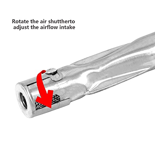 Plowo Stainless Steel Burner Tube Replacement for Kenmore Gas Grill Models 146.23674310, 146.23675310, 640-05057350-0, 640-05057351-8, Outdoor Gourmet FSODBG1200, FSODBG1202, FSODBG1204, 18", 4-Pack