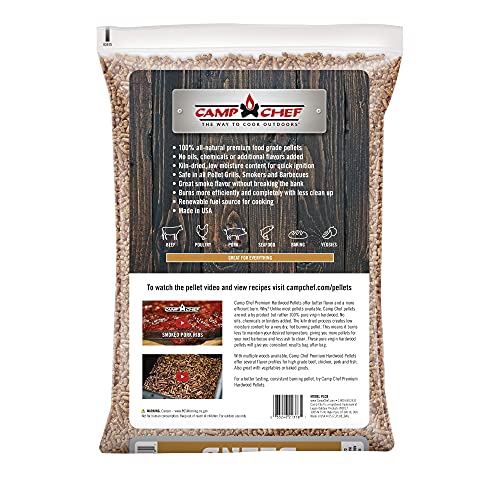 Camp Chef Competition Blend BBQ Pellets, 20 lb. Bag & Orchard Apple BBQ Pellets, Hardwood Pellets for Grill, Smoke, Bake, Roast, Braise and BBQ, 20 lb. Bag