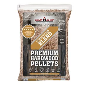 Camp Chef Competition Blend BBQ Pellets, 20 lb. Bag & Orchard Apple BBQ Pellets, Hardwood Pellets for Grill, Smoke, Bake, Roast, Braise and BBQ, 20 lb. Bag