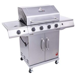 Char-Broil 463354021 Performance 4-Burner Cabinet Style Liquid Propane Gas Grill, Stainless Steel