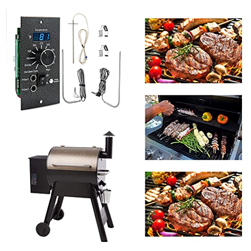 Replacement Parts for Traeger Temperature Control Panel Digital Kit for Traeger Pro 20/22/34 Bac365 Pro Series Wood Pellet Smoker Grills Controller, Including Sensor and Meat Probe 2pc