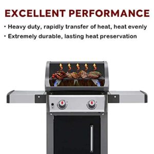 Uniflasy 7637 17.5 Inch Grill Cooking Grates for Weber Spirit & Spirit II 200 Series Spirit E210 Spirit E220 Spirit S210, Spirit S220 with Front Control Weber Spirit 200 Grill Grates 17.5 x 10.2 x 0.5