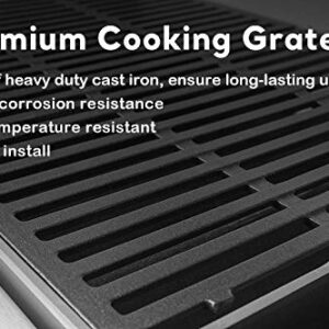 Uniflasy 7637 17.5 Inch Grill Cooking Grates for Weber Spirit & Spirit II 200 Series Spirit E210 Spirit E220 Spirit S210, Spirit S220 with Front Control Weber Spirit 200 Grill Grates 17.5 x 10.2 x 0.5