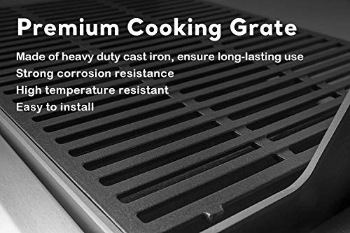 Uniflasy 7637 17.5 Inch Grill Cooking Grates for Weber Spirit & Spirit II 200 Series Spirit E210 Spirit E220 Spirit S210, Spirit S220 with Front Control Weber Spirit 200 Grill Grates 17.5 x 10.2 x 0.5