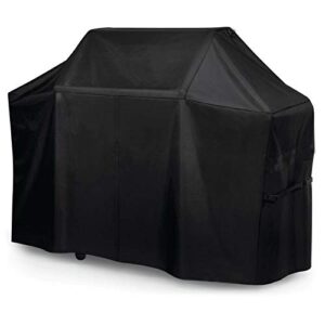 BBQ Barbecue Grill Cover 70" W x 28" D x 46" H Suitable for Most Brinkmann, Members Mark, Ducane Brands of Grills - 600D Oxford Fabric is Waterproof with Covered Dual Handles & Side Buckles