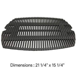 soldbbq 7583 Cast Iron Cooking Grates Replacement Parts for Weber Q200 Q220 396000 396001 566001 566002 566014 Char Q, Part Number 41878 WEB41878