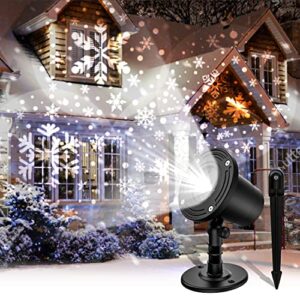 christmas projector lights outdoor – waterproof snowflake projector lights for xmas home wedding decorations