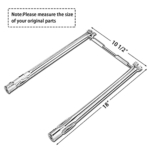 Hisencn Gas Grill Burner Tubes, Flavor Bars Replacement for Weber Spirit 200, Spirit E-210, E-220, Spirit S-210, S-220 Series Gas Grills with Up Front Controls (Model Years 20), 69785, 7635