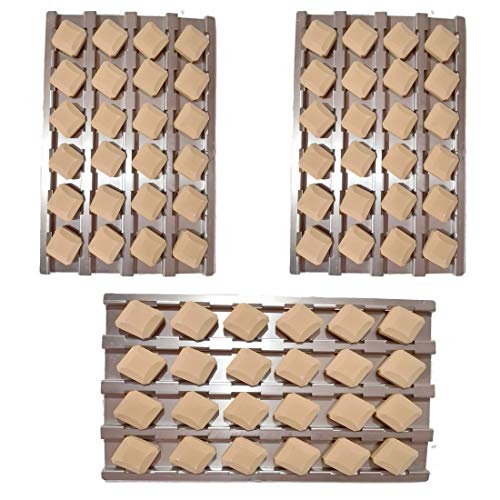 Votenli S9253A(3-Pack) 16GA Stainless Steel Heat Plate and Ceramic Briquette for Alfresco ALX2-30, ALX2-30C, ALX2-30CD, ALX2-30SZ, ALX2-30SZC, ALX2-30SZCD, ALX2-42, ALX2-42C, ALX2-42RFG, ALX2-42SZ