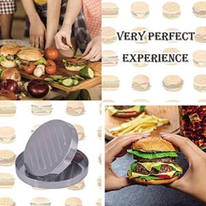 Kayzyue Burger Press Hamburger Patty Maker,Non Stick Patty Mold for Making Patties-Veggie Meat Pork Lamb Cheese Halal BBQ Grill,4" Diameter,1/4 to 3/4lb,with 100 Wax Paper (1 Press +100 Wax Paper)