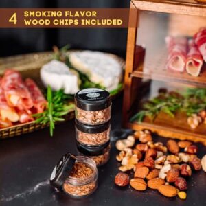 Culinary Smoker Box | Indoor Smoker | Portable Cold Smoker | Smoking Gun Not Required | Food Smoker, Cheese | Wood Chips for Smoke Infuser Cocktail Smoker | Smoke Drinks Whiskey, Bourbon, Old FashionedBourbon, Old Fashioned