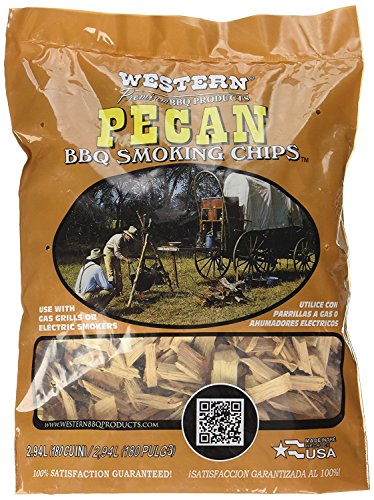 Western BBQ Premium‎ Wood Smoking Chips Variety (Pack of 4) Cherry, Hickory, Mesquite, Pecan