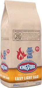 kingsford easy light charcoal briquettes bag, bbq charcoal for grilling – 4 pounds