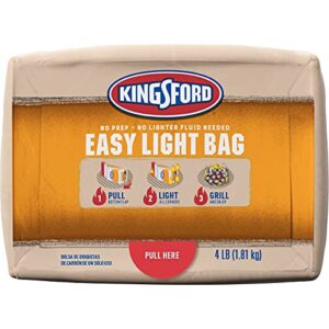 Kingsford Easy Light Charcoal Briquettes Bag, BBQ Charcoal for Grilling - 4 Pounds