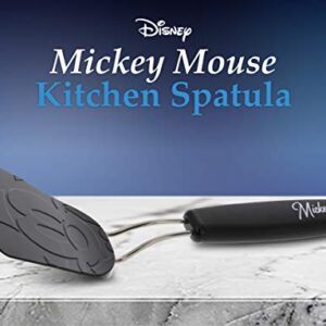 Disney Mickey Mouse Silicone Turner - This Mickey Mouse Disney Spatula is Ideal for Turning Food - Perfect for any Disney Fan - Black, Measures 11 Inches